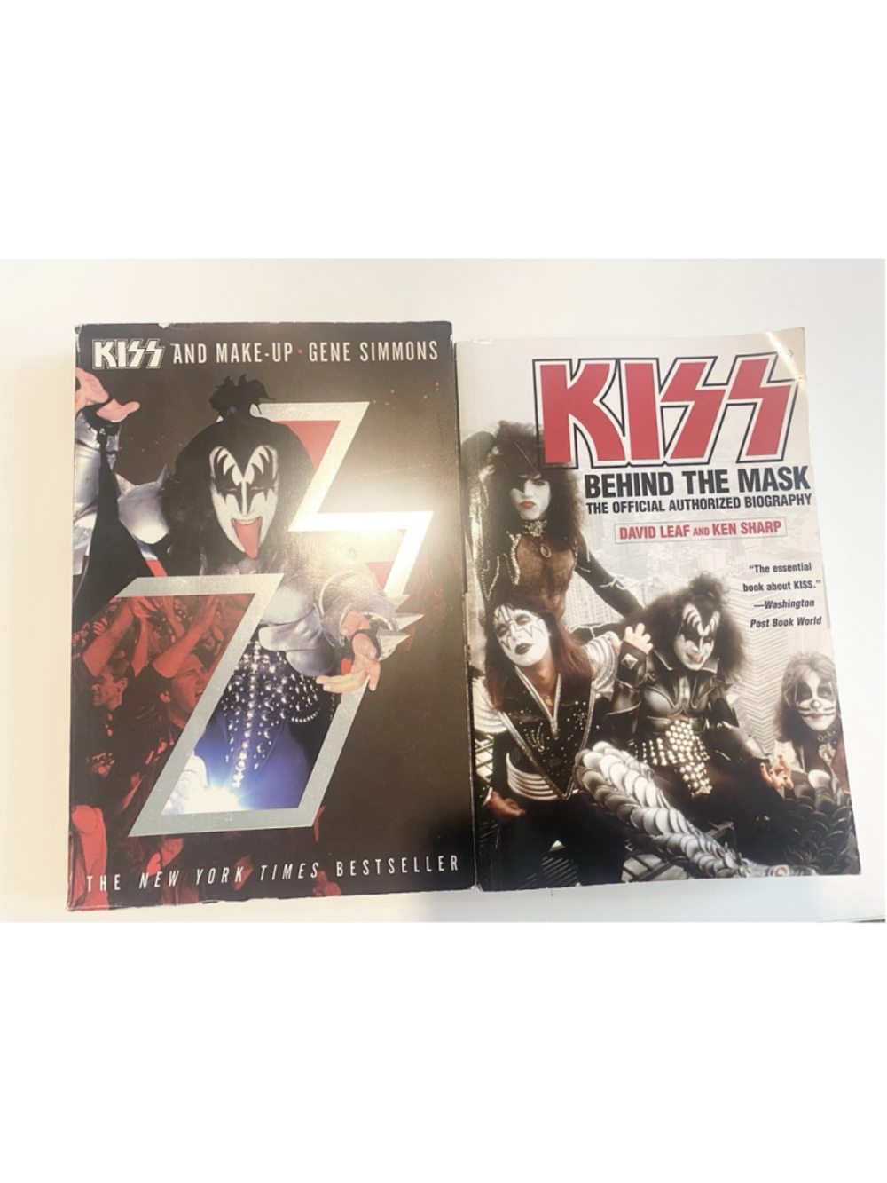 KISS Gene Simmons And Make-Up + Behind the Mask Biography Books Lot First Print